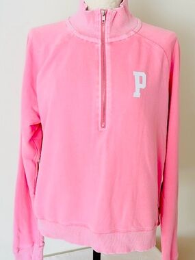 🌺Victoria's Secret Pink Long-Sleeve Mock Neck Soft Sweatshirt🌺